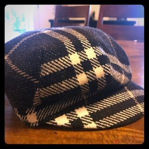 💋RARE💋EUC AUTH VINTAGE BURBERRY WOOL NEWSBOY CAP